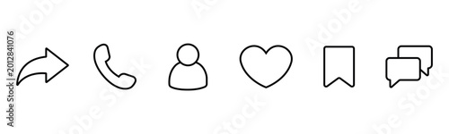 instagram newly updated like, comment, repost, share, save icons. vector ui outline icon set 2026. social media interaction symbols