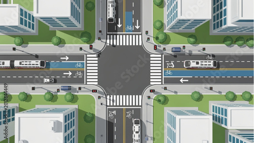 Φωτογραφία City Crossroads Intersection Urban Planning.