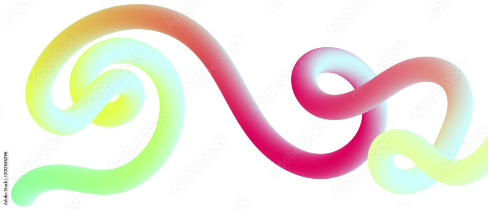 Fototapeta premium Abstract color line design with smooth flowing curves, vibrant gradient stripes, modern creative vector background.