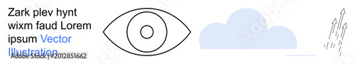 Foto Innovation, observation, exploration, imagination, cloud computing, scientific progress