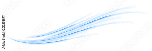 Photos cool airflow effect with light blue waves and dynamic motion, representing fresh wind, filtration, and purification