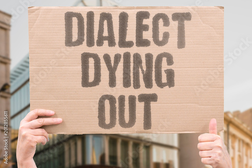 Принти на полотні "Dialect Dying Out" Regional speech varieties vanish within two generations when younger speakers shift to dominant languages