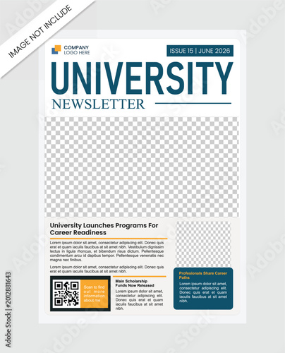 University Newsletter Template Stock Template