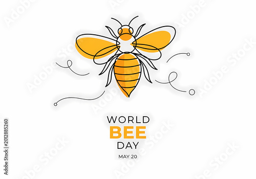 A World Bee Day Illustration design for celebration.