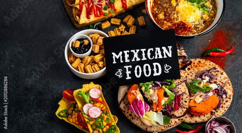 Tablou pe pânză Mexican cuisine concept