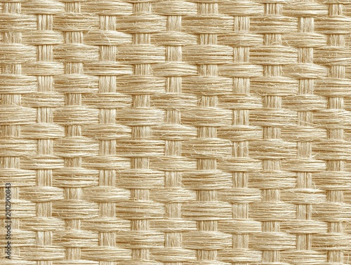 Natural Raffia Woven Fiber Texture, Light Rustic Summer Craft Background