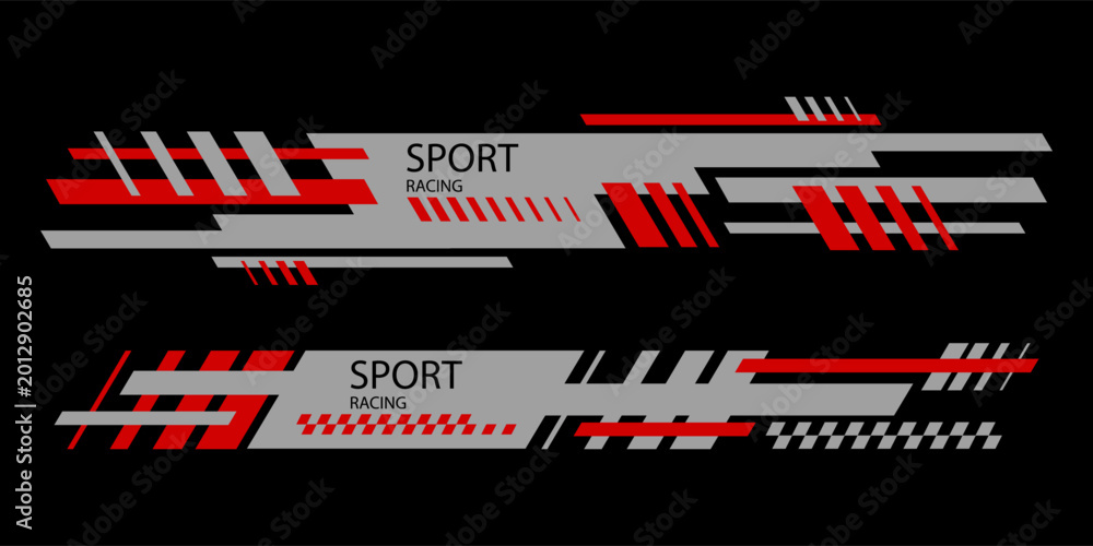 Fototapeta premium racing team trendy fashionable vector t-shirt and apparel design, typography, print, decal car,wrapping vector.