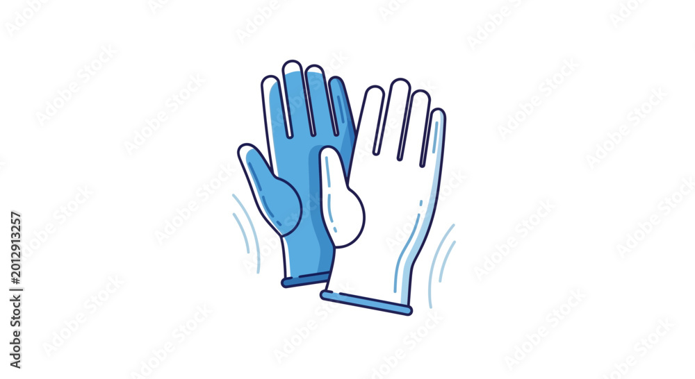 Obraz premium Clean And Protective Gloves: Visual Of Hygiene, Safety And Sterility Concepts