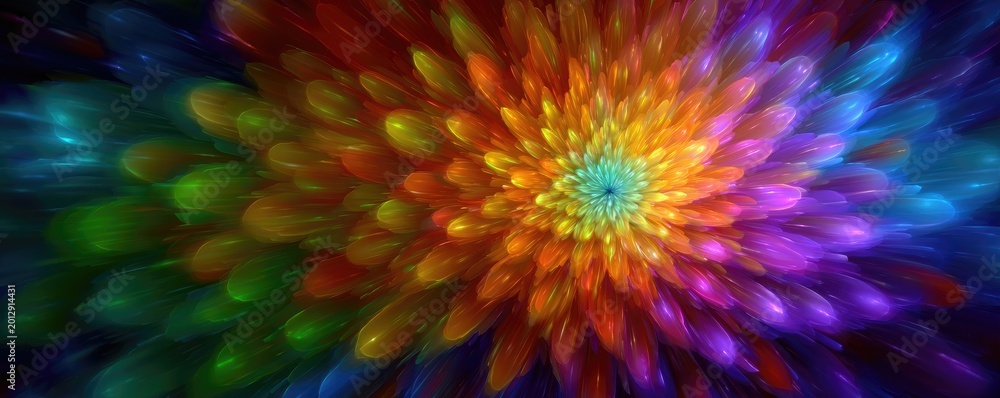 Obraz premium colorful soft abstract flower background illustration