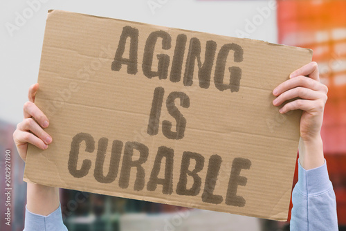 Canvastavla "Aging Is Curable" A growing scientific consensus increasingly frames biological aging as a reversible disease process