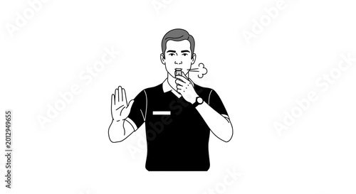 Foto Man signing to deaf people.