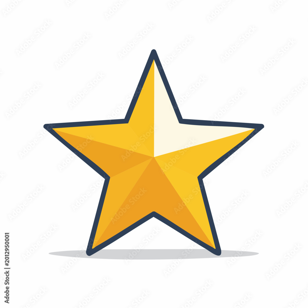 Obraz premium Golden Star Icon