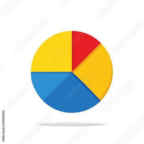 Free Download Colorful Pie Chart Icon - GFXLoad