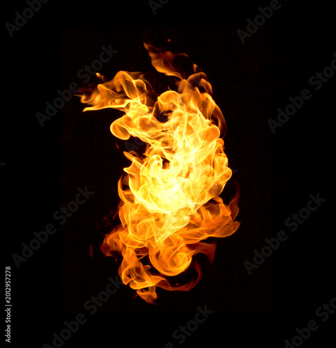 Flame heat fire abstract