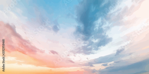 Photos Sky with clouds at sunset with pink and blue hues weather phenomena light rays