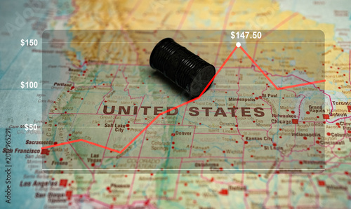 High oil price spike and fuel crisis impact on United States economy.