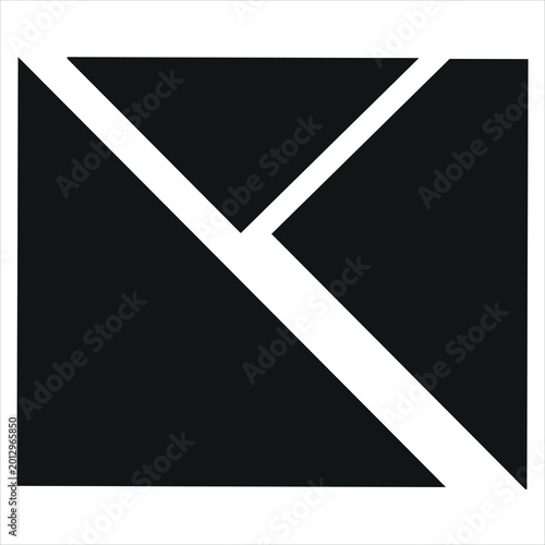 Vector illustration of a black and white photo frame on a white background with a red ribbon banner and artistic line elements for a modern business web design concept