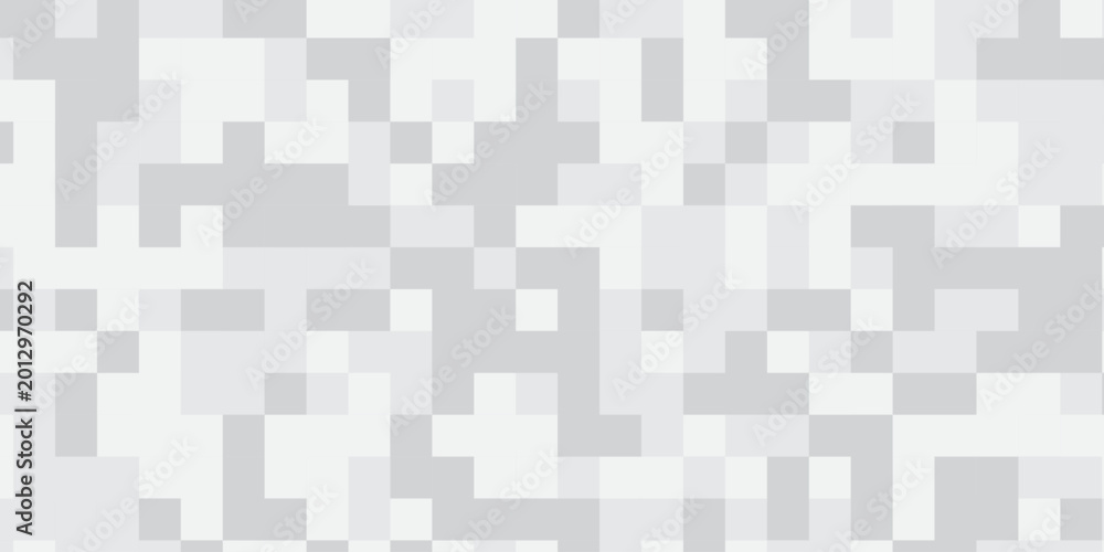 Obraz premium Seamless pattern with squares. Abstract pixel and cube background. Vector digital mosaic pattern. Geometric light elements tile art backdrop.