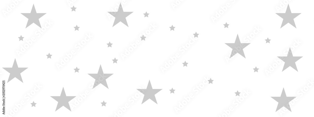 Fototapeta premium seamless pattern with gray tars shiny glittering on transparent background. Twinkle star vector png confetti pattern.