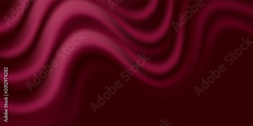 Konstfotografi Luxury burgundy silk fabric with velvet texture and elegant flowing waves