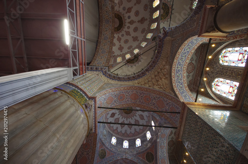 

The majestic Blue Mosque in the Sultanahmet district