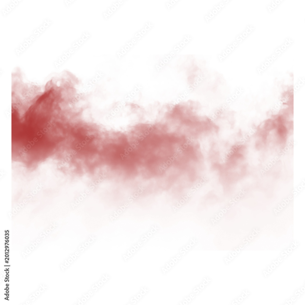 Obraz premium Red Smoke Effect Wide Spread Atmospheric Overlay for Horror Dark Background Stage Lighting and Dramatic Design Concepts