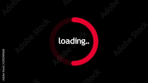 circle loading bar animation