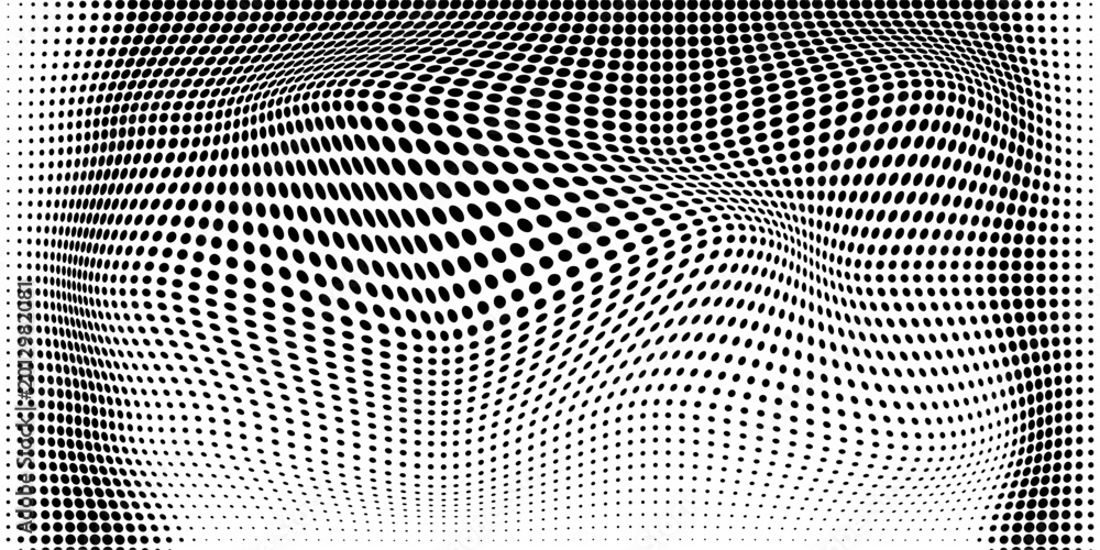 Schilderij op canvas Background with monochrome dot texture