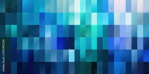 Abstract Blue Gradient Tiles Commercial Design Asset