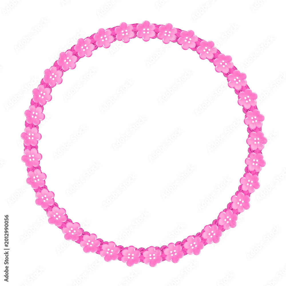 Obraz premium colorful circular frame, circle border on transparent background