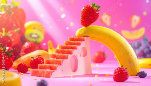 Banana Peel Grand Staircase to Strawberry Summit