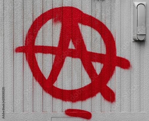 Obraz na płótnie Anarchie Symbol