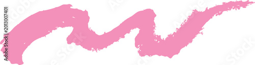 Pink brush stroke on white background for design and artistic creative projects freely usable