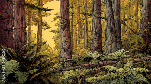 Enchanting Woods and Natural Scenic Landscapes