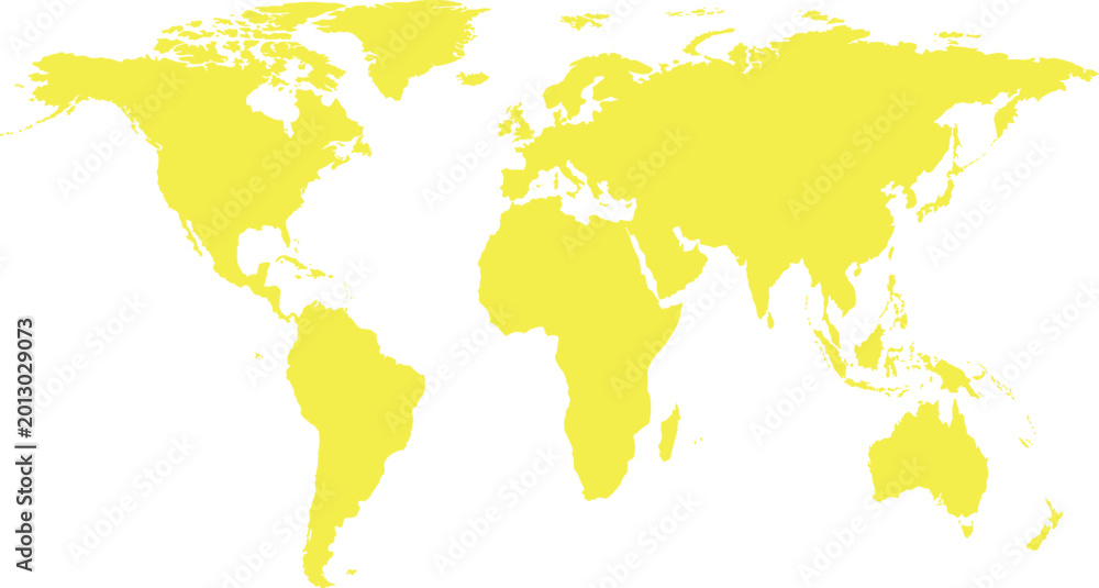 Obraz premium premium World Map, Global Map, Yellow Map, Vector Map, Illustration vector illustration