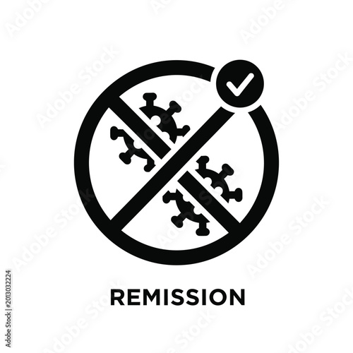 Canvas-taulu no remission icon with puzzle pieces black silhouette against a white background