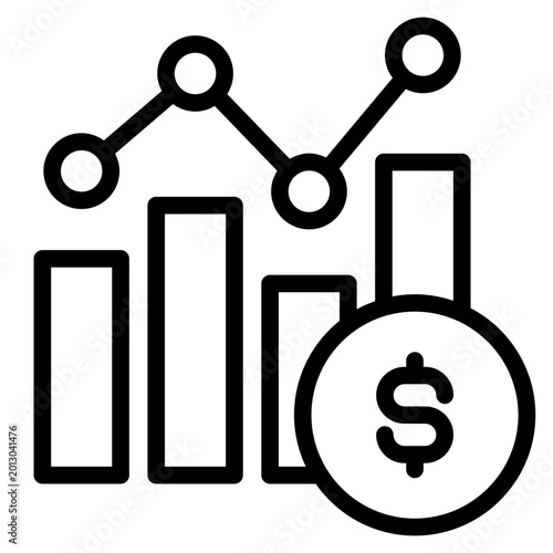 Stock market icon vector illustration	
