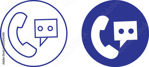 Billede på lærred Incoming call icon set