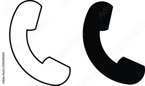 Tablou pe pânză Incoming call icon set