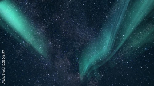 Celestial Harmonies Aurora and Milky Way Loop