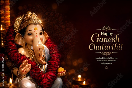 Bal Ganesh Ganpati Bappa Ekdant Vakratund Vinayak Chintamani Idol Celebration During Vinayak Ganesh Chaturthi Angaraki Sankashti Chaturthi Ganesh Jayanti Anant Chaturdashi/ Ganpati Bappa