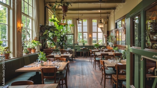 Cozy, Botanic Restaurant Interior