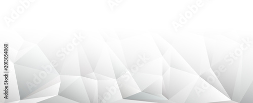 White and Grey Geometric Triangle Pattern Abstract Polygonal Background Vector