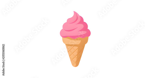 ice cream cone illustration, sweet frozen dessert vector, cartoon ice cream clipart, summer treat graphic, creamy scoop cone design, delicious dessert illustration, colorful ice cream vector, tasty fr