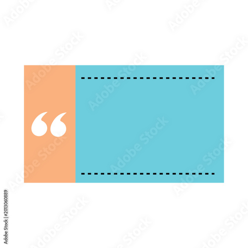 empty colorful quote box design.