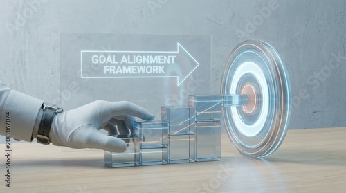 Hand holding a magnet representing attraction and goal alignment framework in business strategy and personal development
