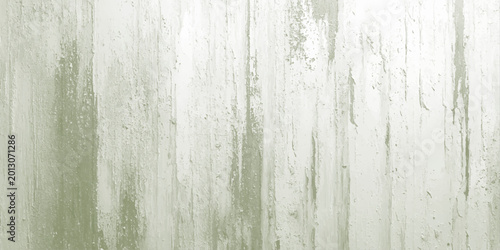 Fotografía Green and white abstract texture with streaks and smudges on a rough surface dec