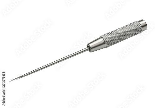 Metal jewelry bead reamer tool isolated on transparent background, png