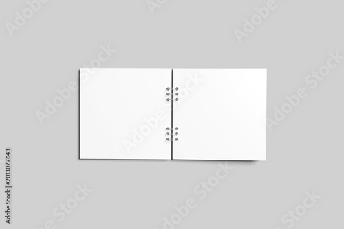 Blank Spiral Book Mockup - 3D Illustration