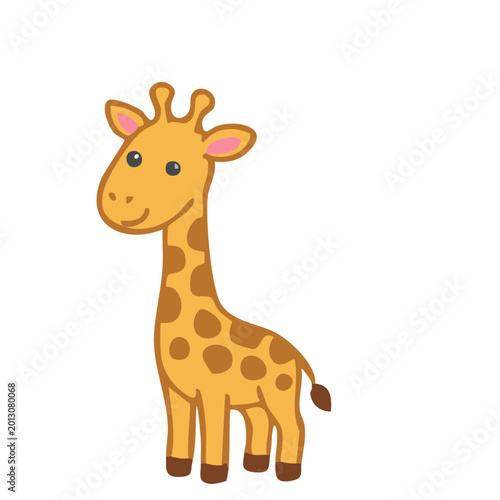 Photography Smiling giraffe cartoon character